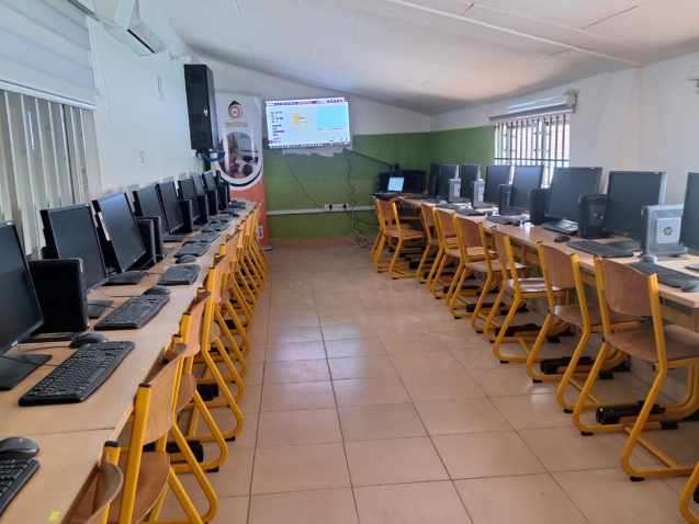 After the installation of the computers